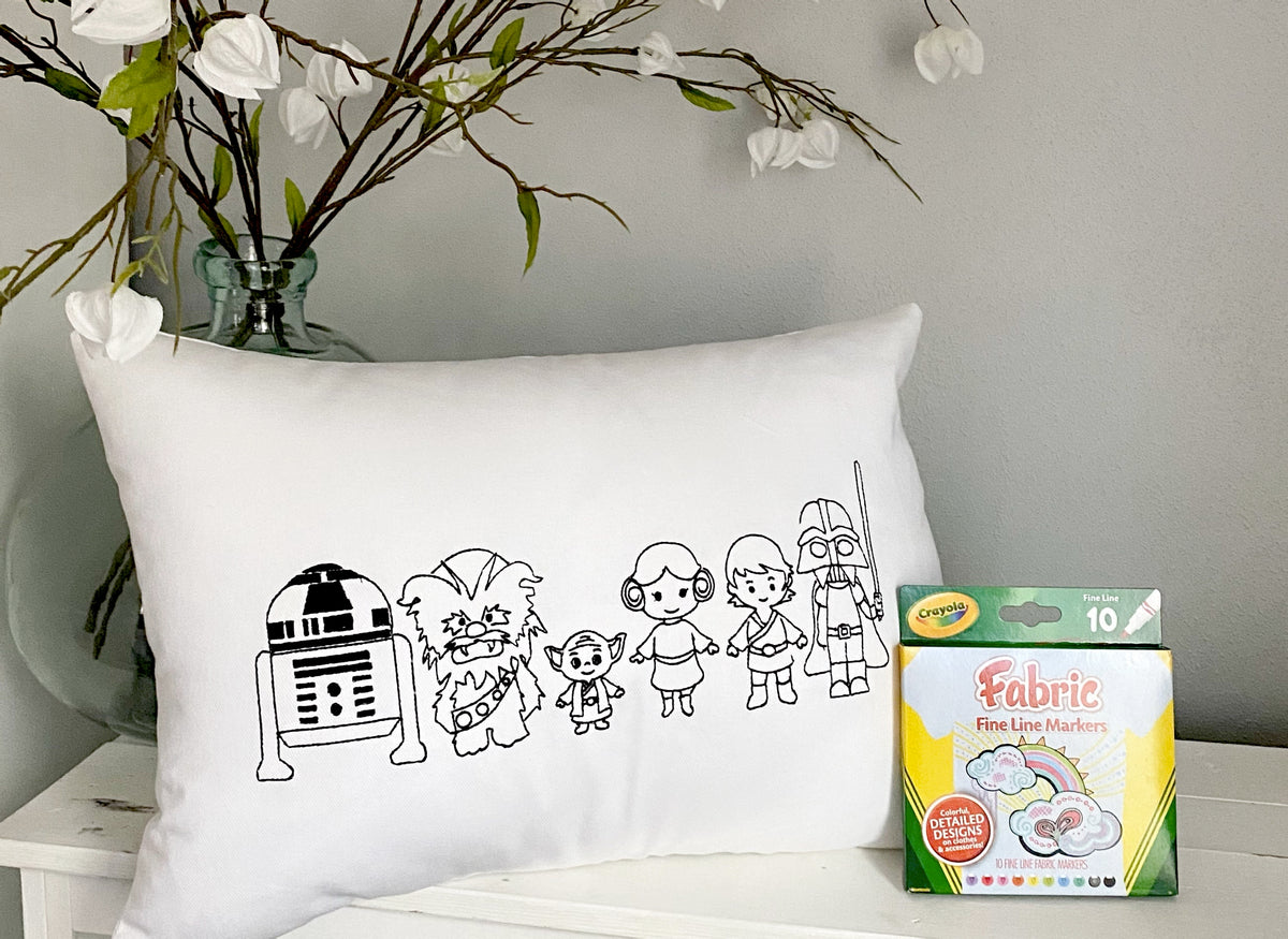 For A Cause Coloring Hockey Pillow – AHA Designs