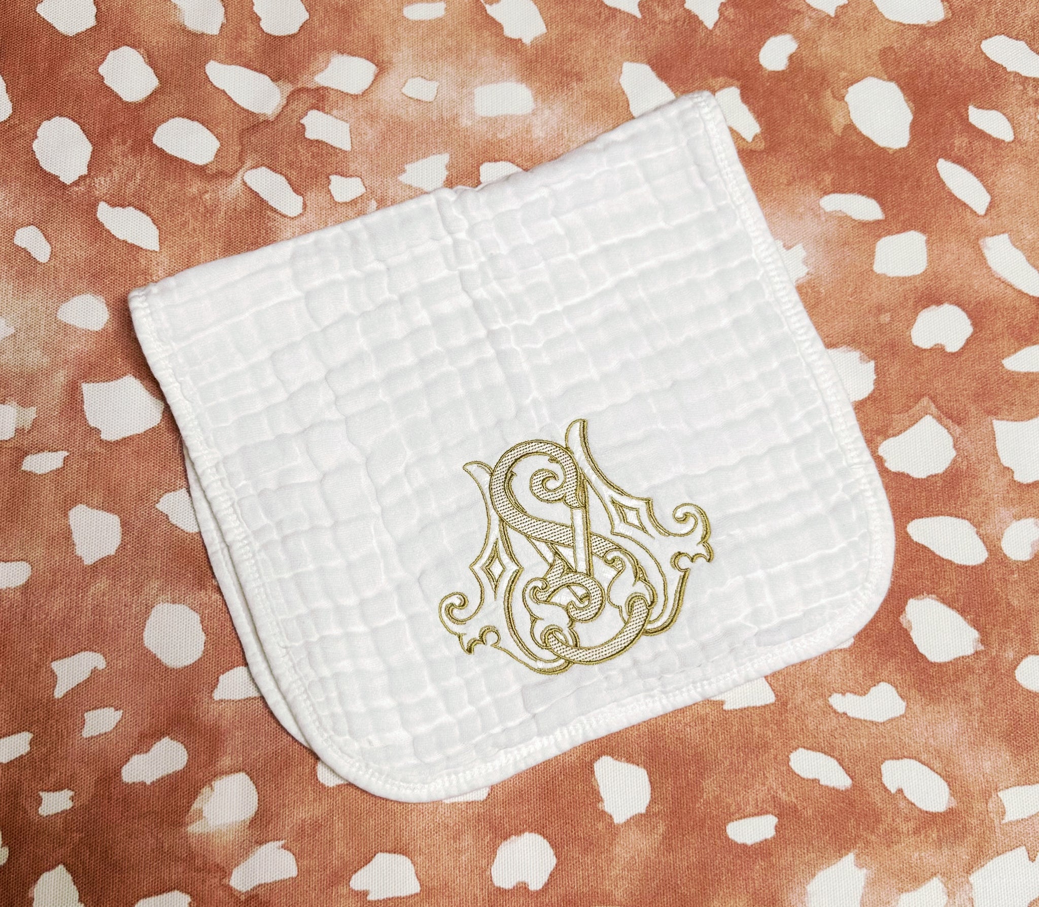 Sydney McLamb- White Muslin Burp Cloth