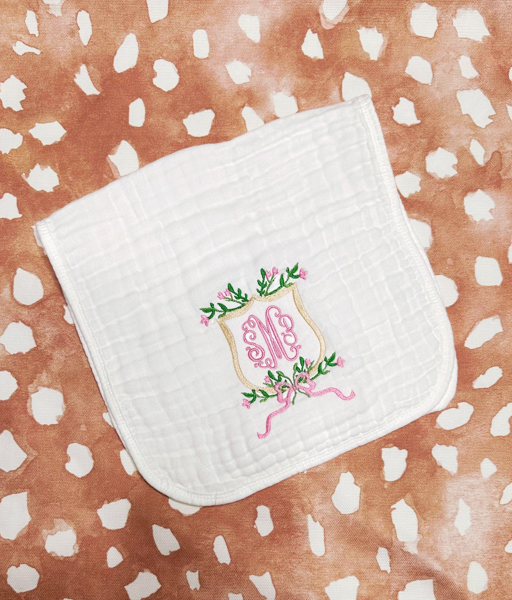 Sydney McLamb- White Muslin Burp Cloth