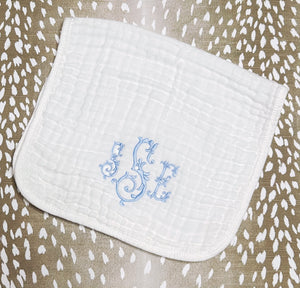 Mary Kelly Smith- White Muslin Burp Cloth