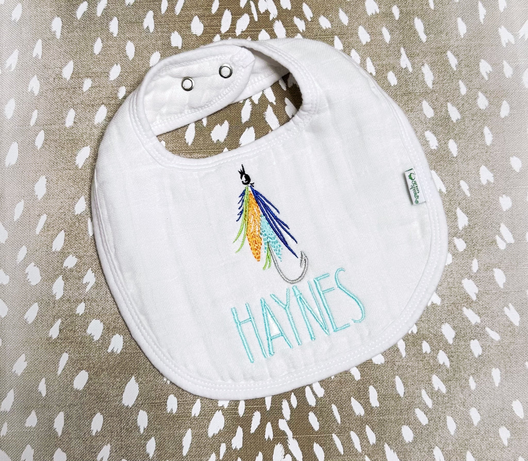 Hannah Hall- White Muslin Bib