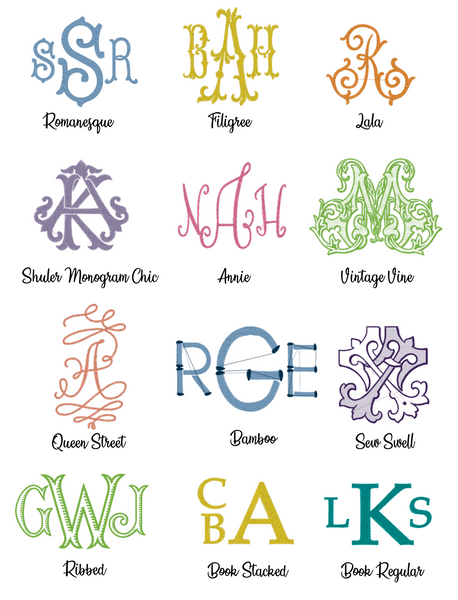 Custom Monogram- Monogram Selection